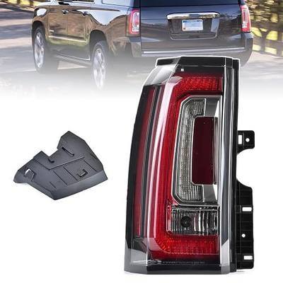 Tail Lights Assembly Compatible With GMC Yukon/Yukon XL 2015 2016 2017 2018 2019 2020 Left Driver Side LED Lens Taillights Brake Signal Assembly With Bulb | LED Lens Taillights Brake Signal Assembly, with Bulb, Driver Side
