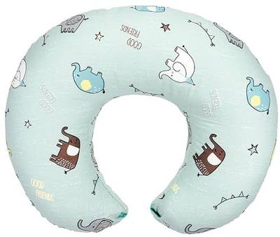 Nursing Pillow Cover Cotton for Breastfeeding - Soft Feeding Pillowcase Slipcover Fits Standard Nursing Pillow and Positioner Case for Baby Girl and Boys Cover Only (C-Elephant-3)