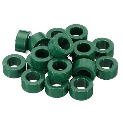 PATIKIL Ferrite Toroid Core, 20 Pcs Toroid Core 0.8" ODx0.5" IDx0.4" H Ferrite Rings Transformer Ferrite Toroid Cores for EMI/RFI Filters, Green