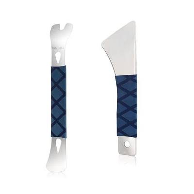 XINDELL Metal Pry Tool for Car Trim Removal – Stainless Steel Interior Panel & Window Tool (Blue)