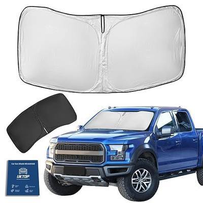 for Ford F150 F-150 F250 F350 F450 2015-2020 Sun Shade Sunshade Windshield Cover - 4 Layers Front Window Shade 250T Foldable Shade Custom Sun Visor Blocks UV Rays Truck Accessories