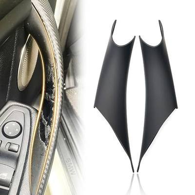 2PCS Sticky Door Handle Covers for BMW 3/4 Series Left Right Black | Easy Install Interior Grab Trim, Fits 320 328 330 335 M3 F30 F31 F34 F80, Fits 418 420 428 435 M4 F32 F36 F82 F83 2012-2018