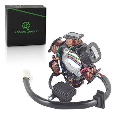 GY6 Stator,Magneto 6 Coil 5 Wire Alternating Current Copper Ignition Stator for GY6 50cc 125cc 150cc Moped ATVS Dirt Pit Blikes Scooter Go-kart Buggy Taotao Coolster Roket Sunl Tank JCL Lance Jonway
