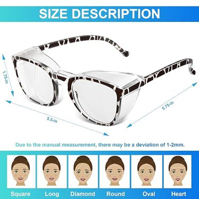 OXG 3 Pack Safety Glasses Goggles for Women, Anti Fog Clear Safety Glasses Scratch Resistant Protective Eyewear for Nurses