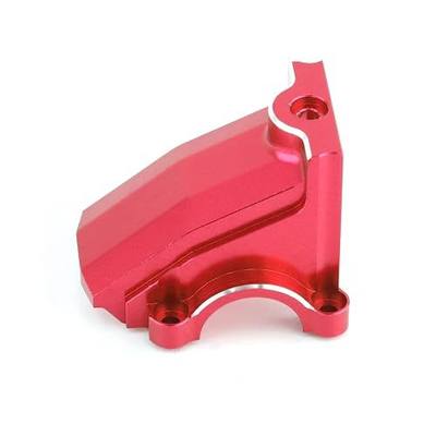 Alloy Front/Rear Differential Cover Gearbox Cover Differential Housing 7780 for X-MAXX 8S 77086-4 XRT 8S 78086-4 Upgrade Parts (Red)