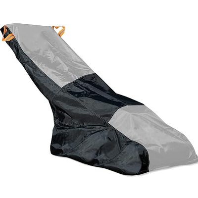 XYZCTEM Lawn Mower Cover,Outdoor Push Mower Covers,Waterproof UV Protection Universal Fit Push Mower Cover.Protects Against Water, UV, Dust, Lawn Mower Accessories, with Storage Bag(Black&Grey)