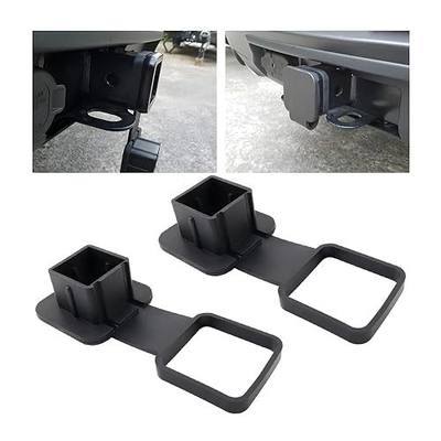 zipelo 2 Pcs Trailer Hitch Cover, Heavy Duty Trailer Rubber Hitch Cover Plug Cap Insert, Protects Square Receiver Tube Fits for Most Cars, Univeisal Car Exterior Accessories (2 Inch)
