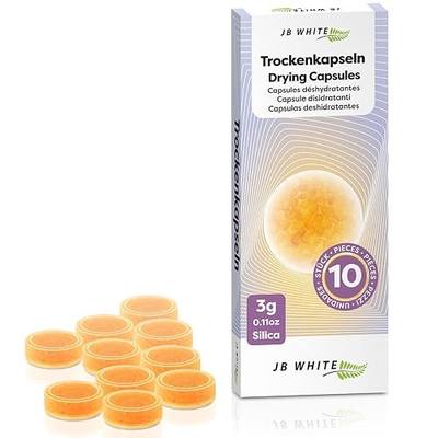 10x Hearing Aid Drying Capsules C&C Dry-Cap for Phonak, Starkey Charger Case | Desiccant tablets & dehumidifier caps for hearing aid cases. Orange Silica with color indicator for Phonak, Starkey & Unitron