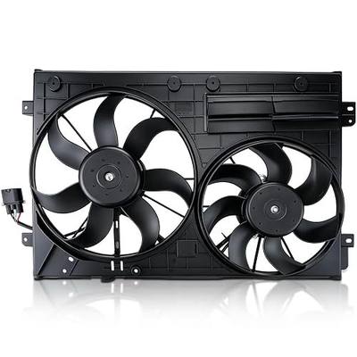 AUTOKAY Radiator Cooling Fan, Radiator Condenser Fan for Volkswagen Jetta Beetle Tiguan Golf for Audi A3 TT 2.0L Diesel 1K0121205AD9B9 1K0959455N 1K0959455DL