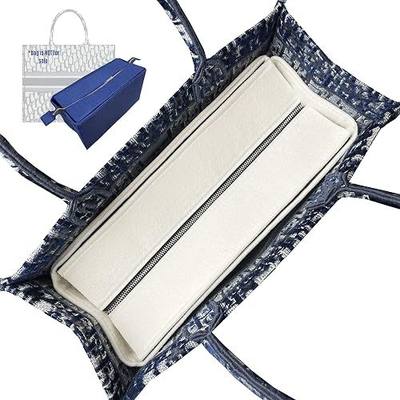 Divitize Premium Purse Organizer compatible with Book Mini/S/M/L Tote Bag Organizer — Perfect Fit, Durable Quality Felt, Full Coverage & No Bulky Effect, 24+ Shades (Cream, For Medium Book Tote)