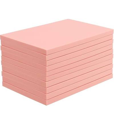MOUYAT 10 Pack 4 x 6 Inch Pink Rubber Carving Blocks, Rubber Linoleum Block Stamp for Printmaking, Soft Rubber Crafts, DIY Craft Project