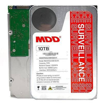 MDD 10TB 7200RPM 256MB Cache SATA 6.0Gb/s 3.5inch Internal Surveillance Hard Drive - 3 Years Warranty (Renewed)