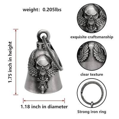 Motorcycle Bell for Biker Good Luck Riding Bells with Hanger