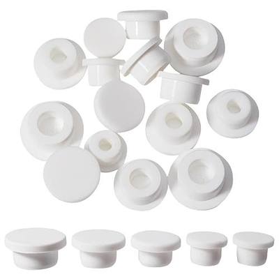 GORGECRAFT 20PCS 5 Sizes White Waterproof Silicone Stopper Bottle Seal Plug Tube Plug Reusable Replacement Bottle Stopper Silicone Hole Plug End Cover Caps Fit for 14 16 17 18 21 mm Hole