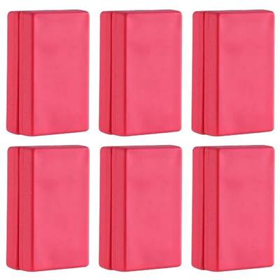 Magnetic Flag Weights for Bottom of Flag in Winds, Rubber Covered Heavy Duty Magnet Weights, Stop American Flag from Wrapping Around the Pole or Hooking on the Gutter, Red, 4 Pairs(Pack of 8)