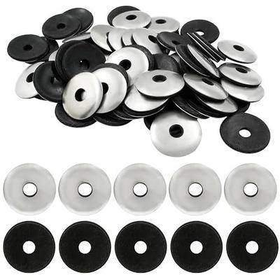 Biaungdo 60 Pcs 1/4" x 1" Neoprene Washers (M6.3 x 25mm) | Stainless Steel, EPDM Bonded Sealing, Rubber Gasket Assortment Kit
