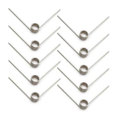 10Pcs Stainless Steel Small Torsion Spring 50mm 90 Degree Little Torsional Springs