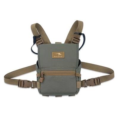 Marsupial Standard Binocular Harness Chest Pack, Ranger, Medium | Magnetic Bino Chest Harness Great for Quick One-Handed Access While Hunting with Storage Pockets