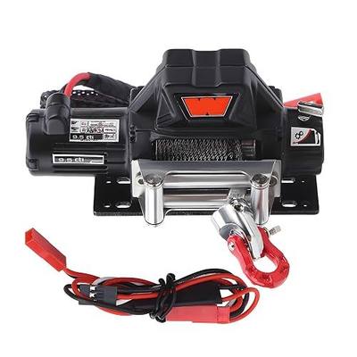RC Car Winch Metal Automatic Winch with 6.6Lbs Pulling Capacity for 1/10 RC Crawler D90 D110 Axial SCX10 Traxxas TRX4 Off Road Truck Accessories