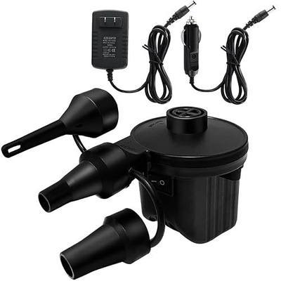 Newpol Inflatable Bed Pump, Electric Air Pump(100 Gallon/Min) for Air Mattress Beds, Inflatable Swimming Pools, Swimming Ring(AC110-240V/DC12V)