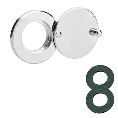 Fanshuge Peephole Cover, Peep Hole Covers for Door | Home Security Privacy Protection with Self-Adhesive Installation Tools(silver)