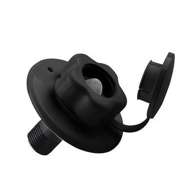 AICEL 1/2" BSP G1/2 RV Water Inlet with Check Valve Flange Connector Black | Stainless steel filter, plastic shell design, built-in one-way , fits matching rv water systems, automotive accessories