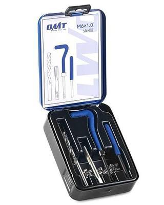 Orion Motor Tech Thread Repair Kit, M6x1.0 Thread Repair Tool with HSS Drill Bit & 30 Thread Inserts, Metric Thread Repair Installation Kit for Rethreading Internal Threads with Carry Case