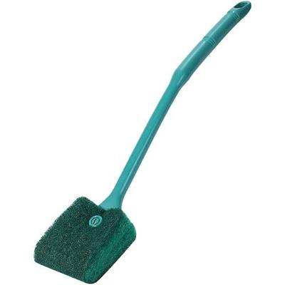 AQUANEAT Fish Tank Cleaning Tools, Aquarium Double Sided Sponge Brush, Algae Scraper Cleaner with Long Handle