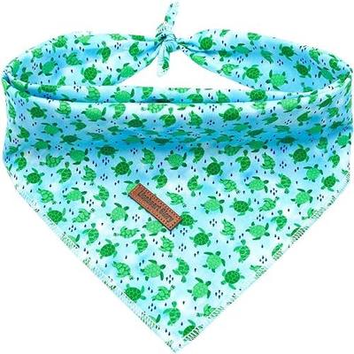 Lionheart Glory Dog Bandana - Blue, Soft Washable Square Bandana for Small to Large Dogs