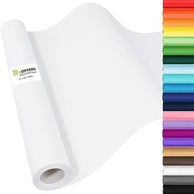 White Wrapping Paper Craft Kraft Paper Roll 15" x 450",Bulletin Board Paper | Gift Wrapping Bouquet Packing Painting Drawing Paint Easel Poster Chart Decorative Paper, Kids Art Supplies, Arts & Crafts