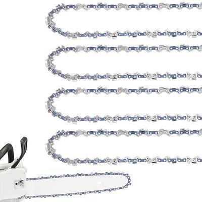 4 Pack 16 Inch Chainsaw Chain 3/8" LP Pitch .043'' Gauge 56 Drive Links fits Milwaukee, EGO, DeWalt, Greenworks and more