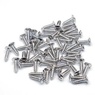 3MM Electric Guitar Bass Pickguard Screws Pick Guards Scratch Plate Mounting Screws for Fender Strat ST Tele TL Stratocaster Telecaster Gibson LP Les Paul SG Guitar Pack of 50 (Chrome)