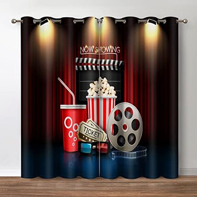 Jekeno Cinema Movie Night Window Blackout Curtain