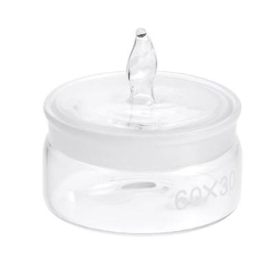 Hemobllo Weighing Bottle Pycnometer Bottle Chemistry Specific Gravity Scientific Glass Beaker Pycnometer Flask Glass Measuring Stopper Seal
