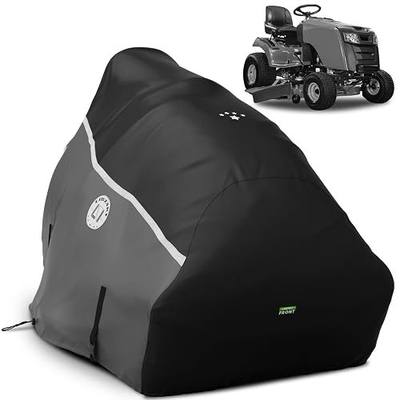 420D Riding Lawn Mower Cover, Waterproof Tractor Cover Heavy Duty Fits Decks up to 54",Universal fit for John Deere, EGO, Toro, Craftsman and More -72"L x 54"W x 46"H-Gray