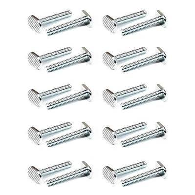 USA Made T-Slot Bolts 1/4”-20 Thread Size T-Bolts, 20 Pack (1")
