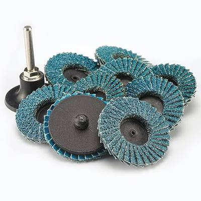 30 Pcs 2 Inch Mini Flap Disc, Assorted 40/60/80 Set, High Density Zirconia Grinding Flap Disc, with 1/4 inch Shank Holder, On Metal Grinding, for Angle Die Grinder (Pack of 30)