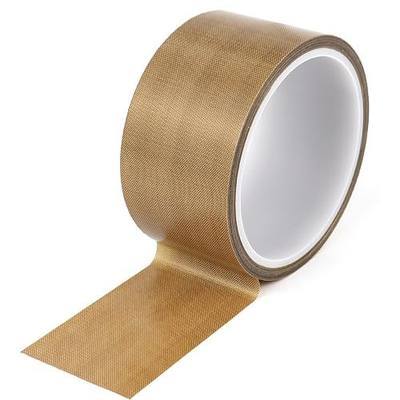 BOMEI PACK Teflone Tape PTFE Glass Cloth Coated, (2-inch x 33 Feet x 0.18mm) High Temperature Fiberglass Adhesive Tape for Vacuum Sealer Machine