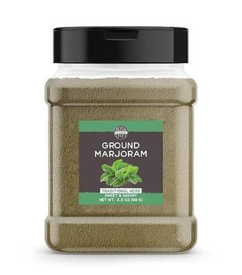 Birch & Meadow Ground Marjoram, 3.5 oz, Sweet & Savory Herb, French & Italian Cuisine