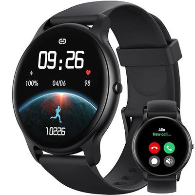 Parsonver Smart Watch for Men Women(Answer/Make Calls), Fitness Tracker | IP68 Waterproof 100+ Sport Modes, Heart Rate Sleep Monitor, Pedometer, Smartwatch for Android Phones/iPhone Compatible, Black