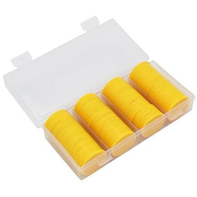 35MM/1.37-inch Box of 120 Counting Coins for Poker Chips and Game Coins (Yellow, 35MM/1.37-inch)