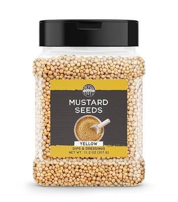Birch & Meadow Yellow Mustard Seed, 11.2 oz, Mild Mustard Flavor, Dips & Dressing
