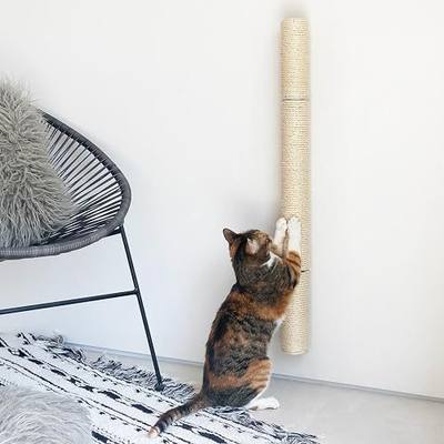 xympo 34" Wall Mounted Cat Scratcher, Sisal Scratching Post