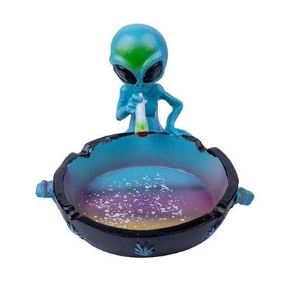 Outdoor Ash Tray, Cool Ashtrays for Cigarettes, Alien Fantasy Ashtray Decor for Home Office, Ornament Gift