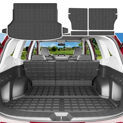 xipoqix Cargo Mat Backrest Mat Compatible with 2019-2024 Subaru Forester Cargo Liner Back Seat Protector Replacement for 19-24 Forester Accessories (Trunk Mat+Backrest Mats)