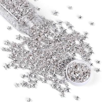 Cobakey Bright Silver Sprinkles for Cake Decorations 100g/ 3.52oz Star Metallic Pearl Sugar Sprinkles for Cupcake Toppers Wedding Party Valentines Halloween Christmas Supplies