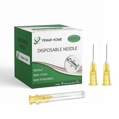 (100Pack) 25g x 5/8 Needle, Hypodermic Needles for Injections | hypodermic needles 25g 5/8inch needle 25 gauge 5/8 inch needle