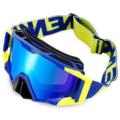 Motocross Goggles with Nose Guard, Anti-Fog OTG Dirt Bike Glasses for Men & Women, UV Protection Off-Road Eyewear