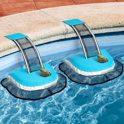 JESTOP 2Pcs Pool Animal Saving Escape Ramp, Frog Saver Floating Ramp Rescues for Swimming Pool, Frog Floating Ramp Rescues for Saving Frogs, Toads, Mice, Birds, Pool Maintenance Accessories