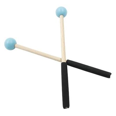 Bonsicoky 8 Inch Percussion Mallets, Blue | Rubber Head and Handle, Wood Drum Mallets, For Xylophone, For Glockenspiel